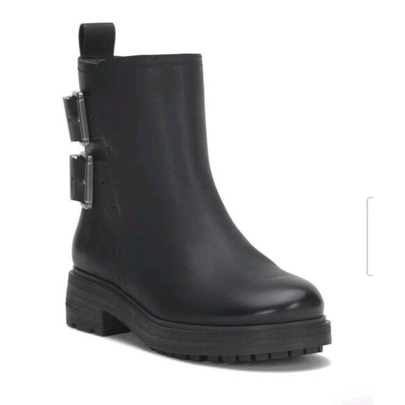 NWOB Lucky Brand  Candre BOOTS Moto  Buckle black Women's 7 EU 37.5 MSRP $169 - Picture 10 of 10